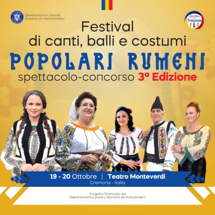 Festival  di canti, balli e costumi Popolari Rumeni spettacolo-concorso 3a Edizione