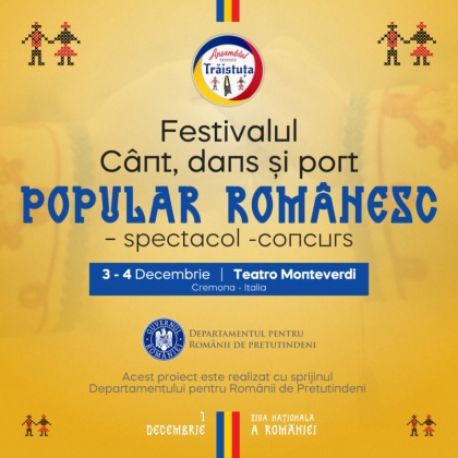 Festivalul  Cânt, dans și port  popular românesc  – spectacol -concurs