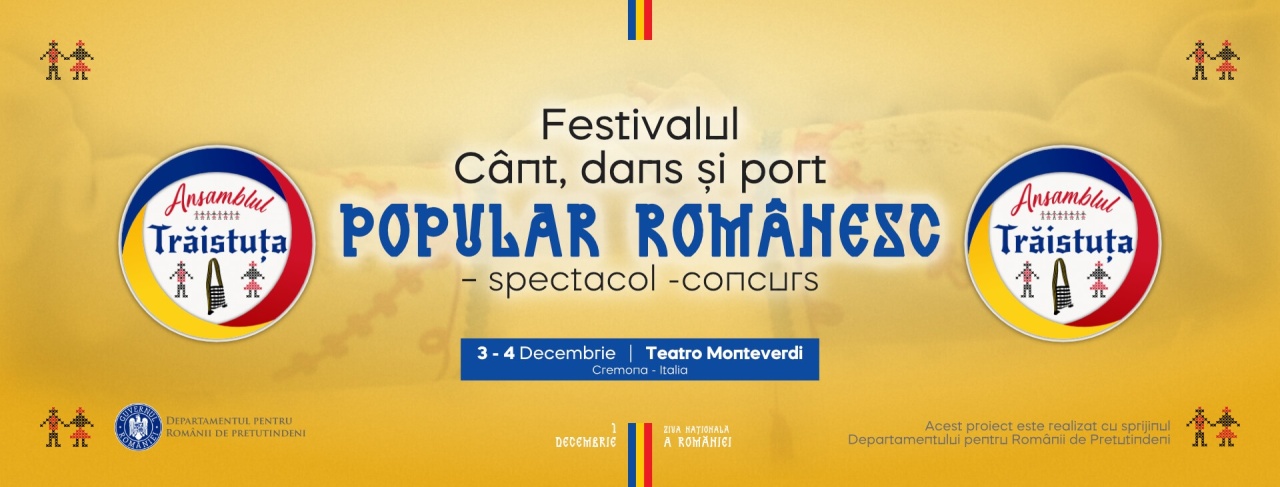 Festivalul  Cânt, dans și port  popular românesc  – spectacol -concurs