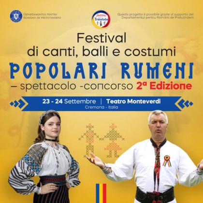 Festival  di canti, balli e costumi Popolari Rumeni -spettacolo -concorso Edizione 2